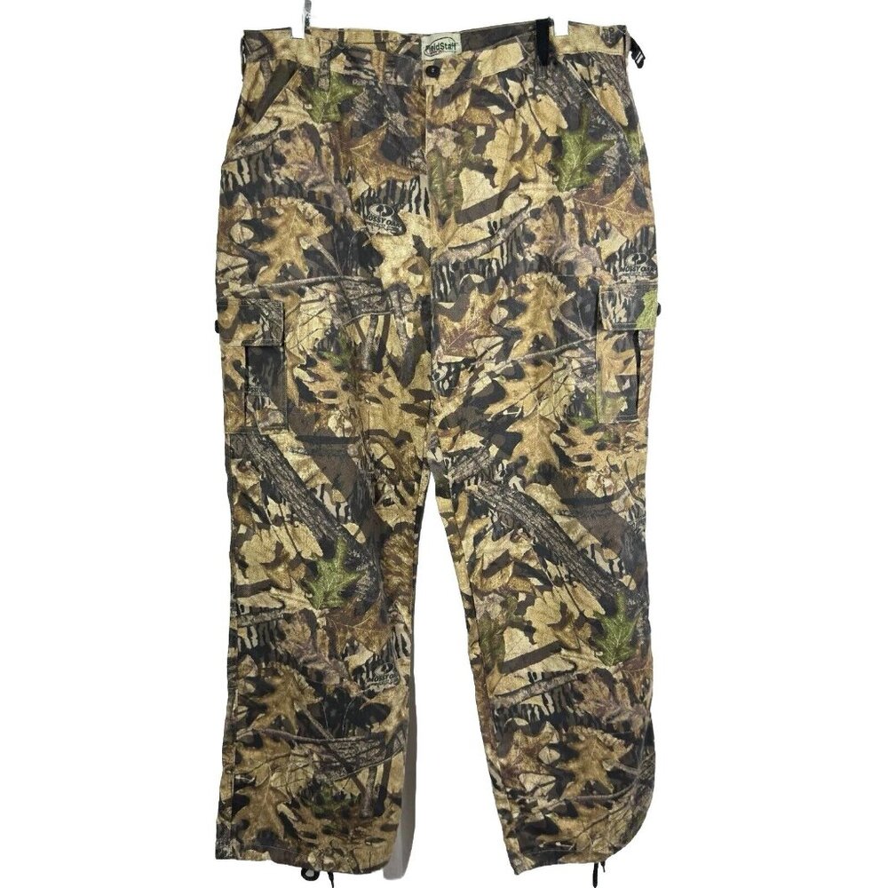 Vintage Mossy Oak Pants Mens XL Break Up Camo Cargo Field Staff Baggy 40x32